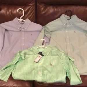 3 Ralph Lauren button ups